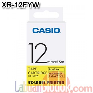 

Promo Casio Label Xr-12Fyw 12Mm Black On Fluorescent Yellow