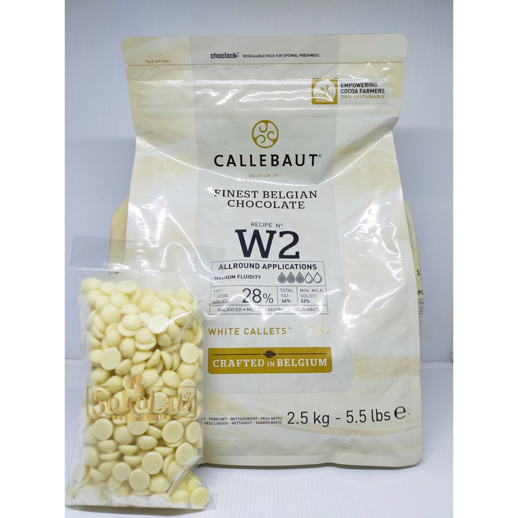 

Callebaut White Coklat Couverture 250Gr