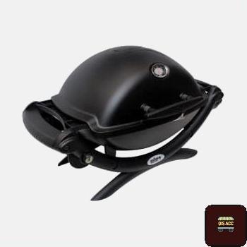 WEBER Q1200 Gas Grill Alat Pemanggang Gas Bbq - Hitam
