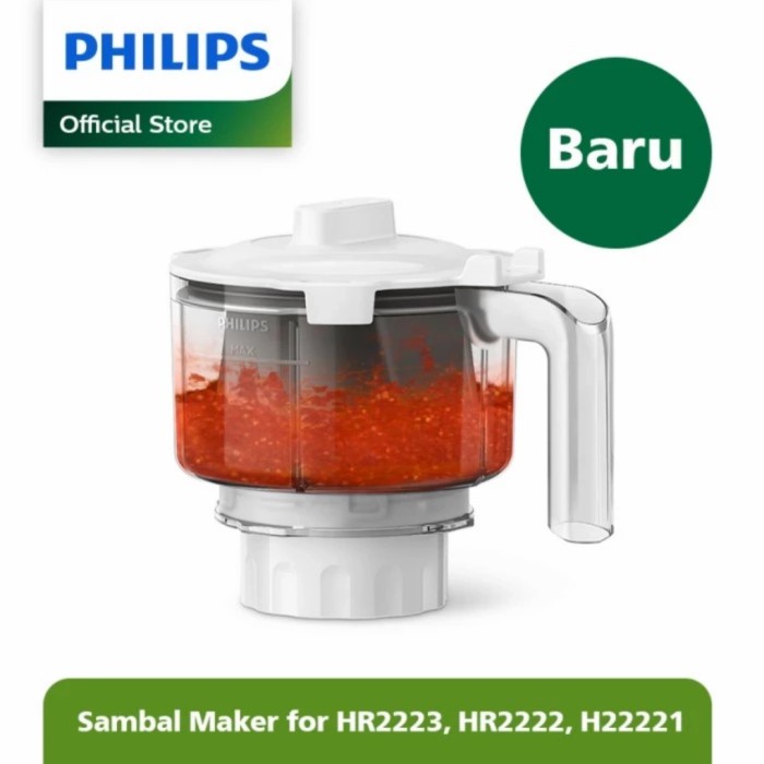 Philips HR3211 Chopper Sambal/Bumbu Maker for HR2221 HR2222 HR2223