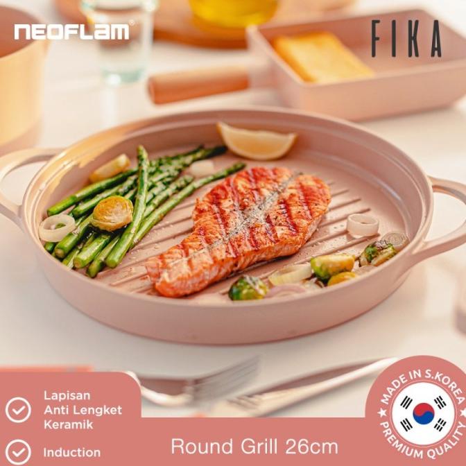 Neoflam FIKA Grill Pan Wajan Pemanggang Keramik Korea Induksi