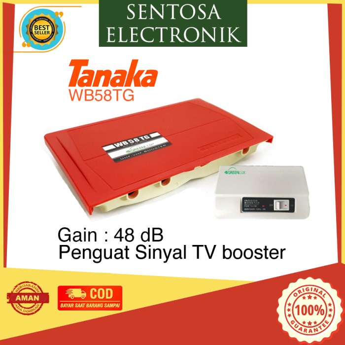 BOOSTER OUTDOOR ANTENA TV MERK TANAKA WB 58 TG