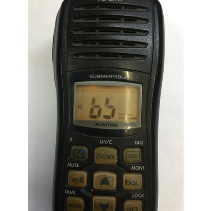 (bk wid) ht icom ic m34 marine seken tanpa casan batre baru