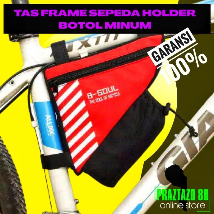 2 in 1 Tas Sepeda MTB + Holder Botol Minum Waterproof / Tas Sepeda Tem