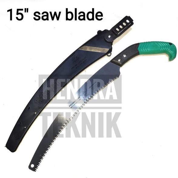GERGAJI DAHAN KOPI. GERGAJI DAHAN LENGKUNG. PRUNING SAW SARUNG 15 INCH