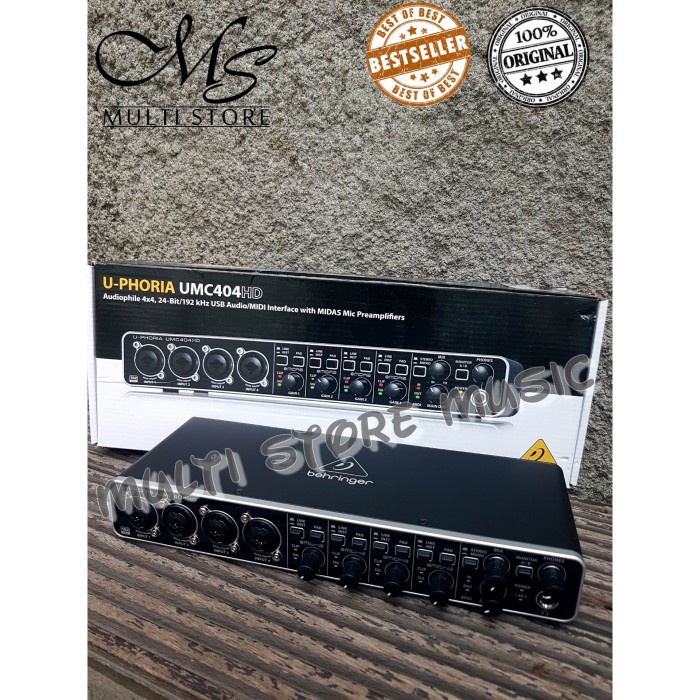 Behringer UMC404HD (Soundcard Recording, High Definition, 4-Channel)