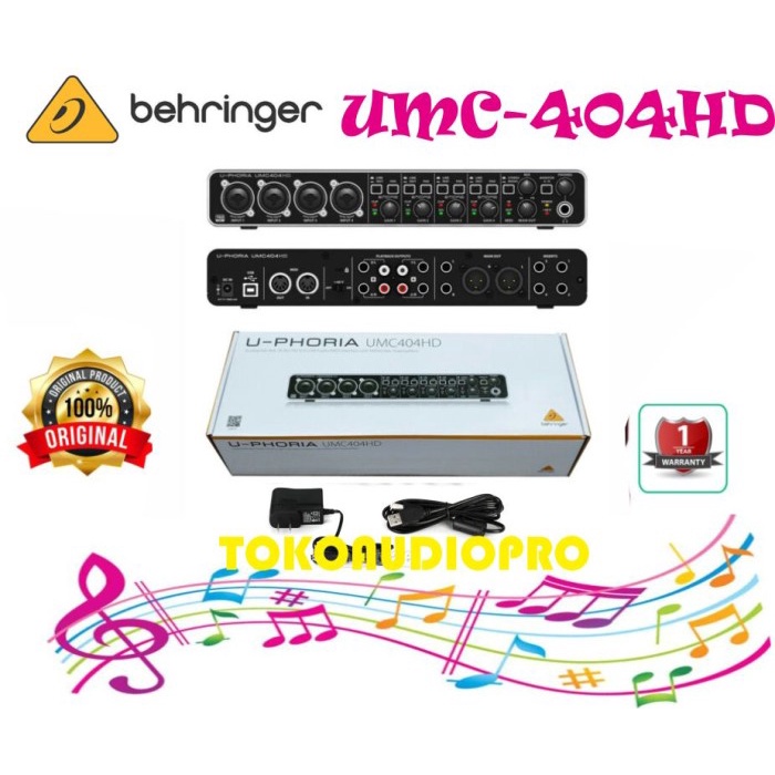 behringer umc404hd umc-404hd umc 404 hd soundcard