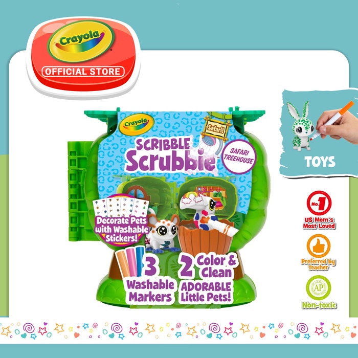 

Crayola Scribble Scrubbie Safari Treehouse Art Set