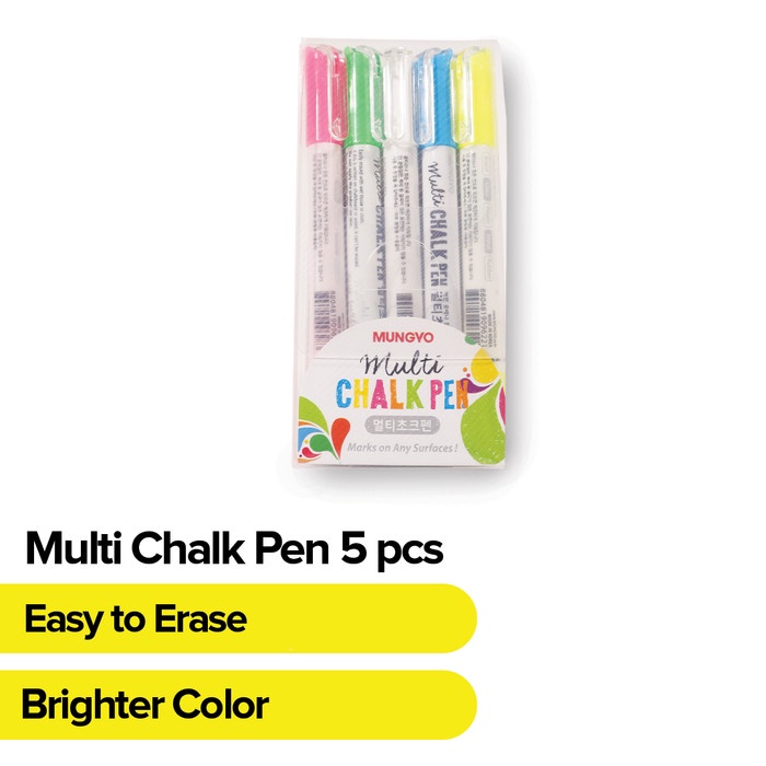 

Mungyo - Multi Chalk Pen 5 Pcs