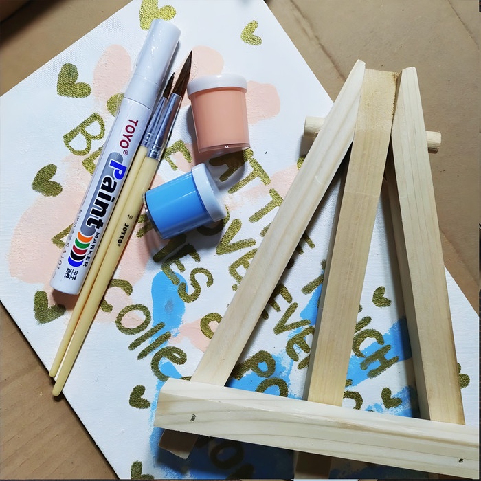 

Diy Handprint Painting Canvas/Paint By Hand Kit For Couple Or Kids
