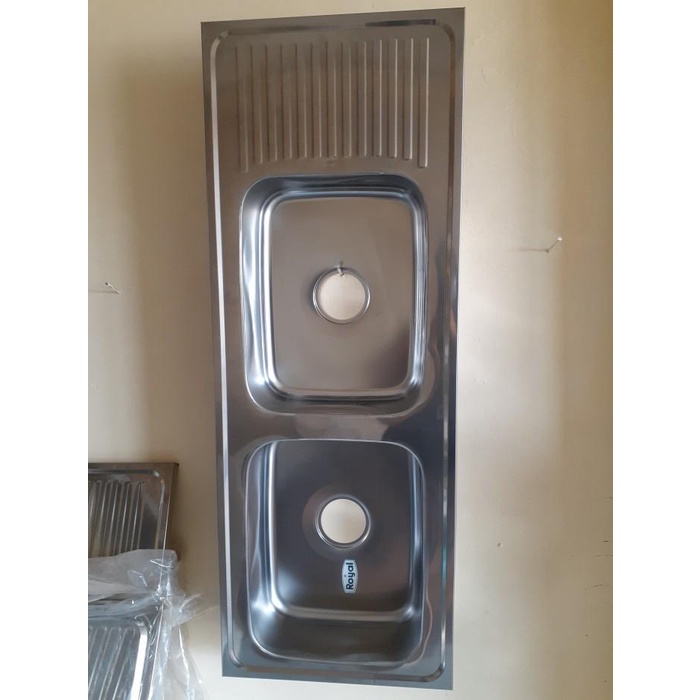 Kitchen Sink / Bak Cuci Piring Royal 2 Lubang Dengan Sayap Sb28