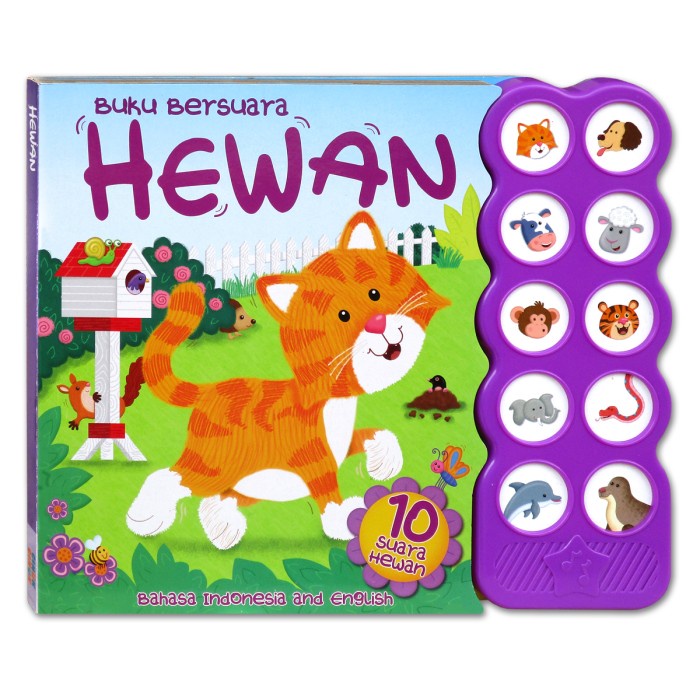 

Harga!! Buku Bersuara HEWAN 10 suara hewan Dlm Indonesia