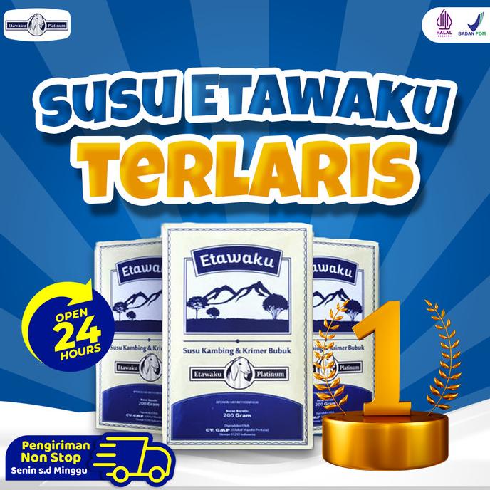 

Etawaku Platinum - Susu Kambing Etawa 100% Murni Tanpa Pengawet H32S