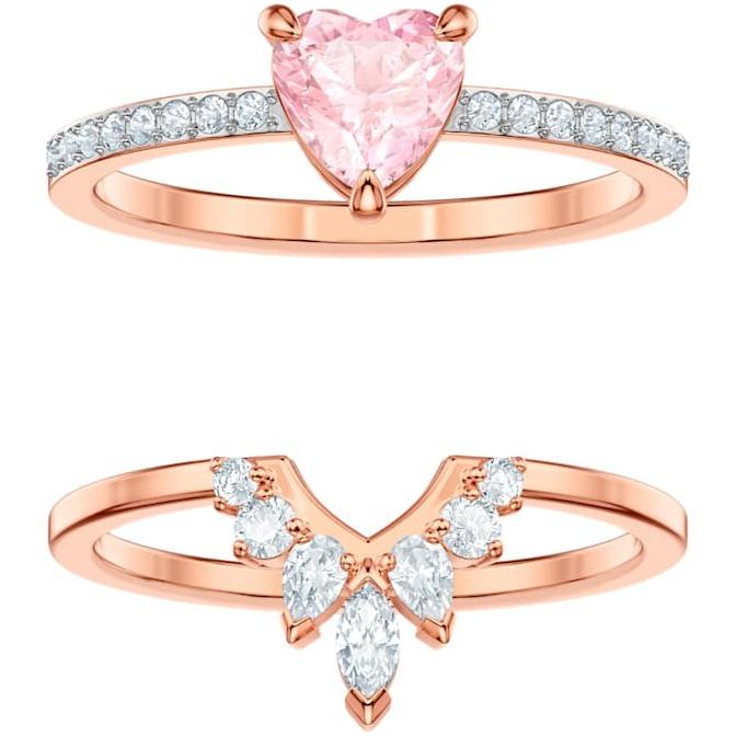 Spesial Gift Cincin Swarovski One Set Ring Original 100% Original