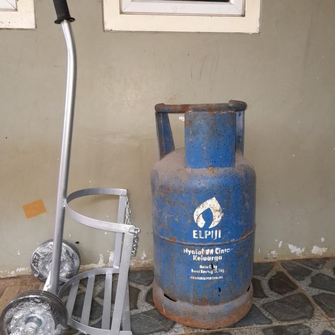 Troli Trolley Galon, Gas 12 Kg, Gas 3 Kg