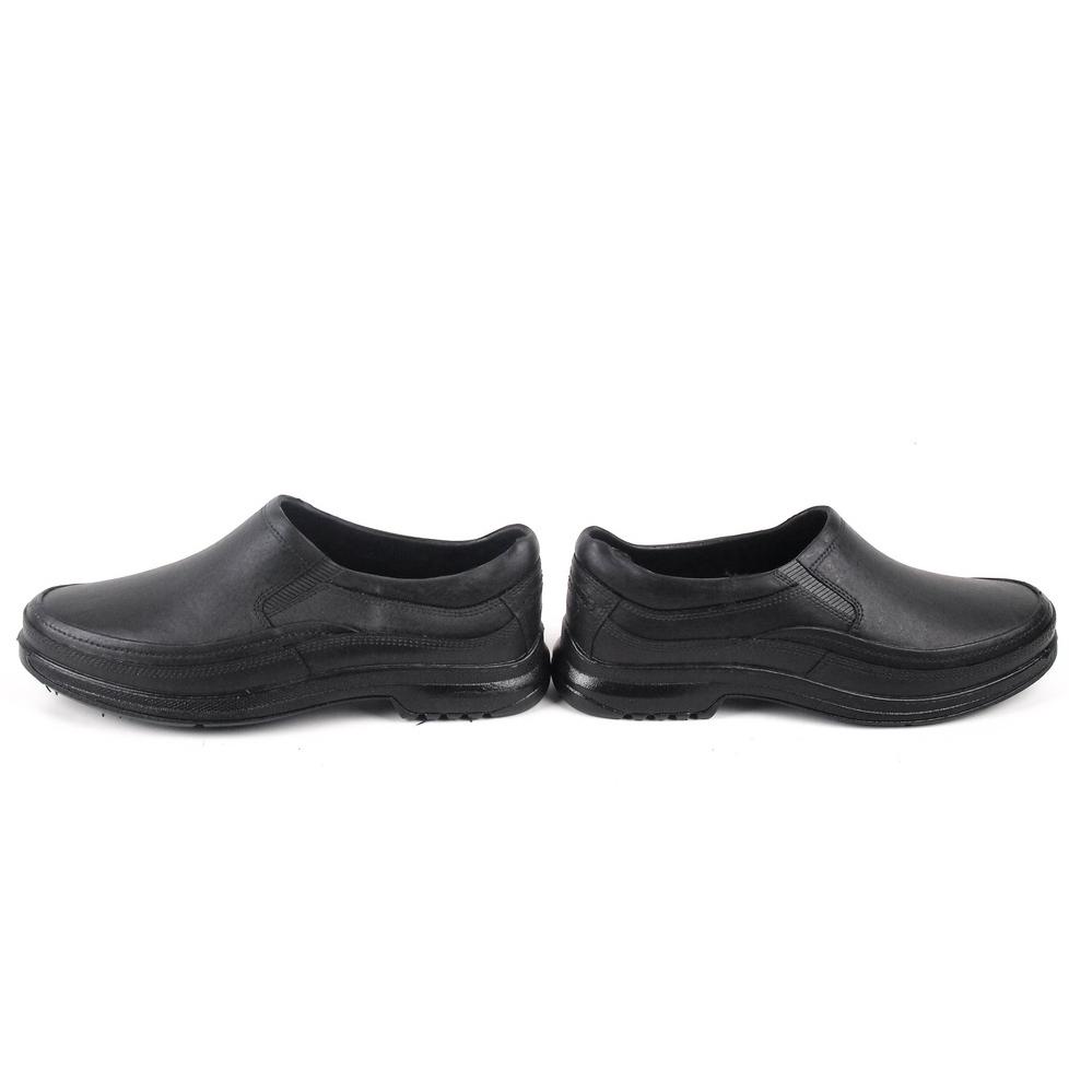 NEW SEPATU PANTOFEL PRIA ATT AB 520 HITAM KARET LOKAL FASHION CASUAL FORMAL NYAMAN RINGAN ANTI AIR H