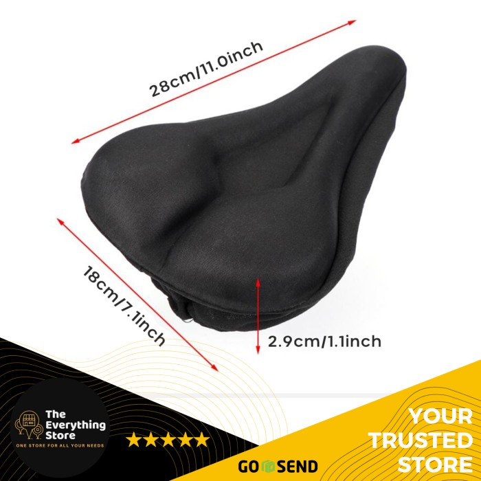Sadel Silikon Gel Sepeda / Jok Silikon Gel Sepeda / Cover Jok Silikon