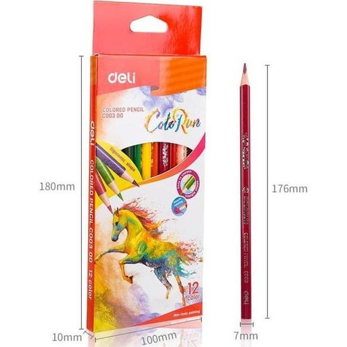 

Gratis Ongkir Pensil Warna Segitiga 12 Warna Deli Color Run Triangle Pencil Color I