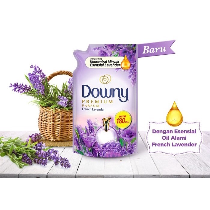 

Gratis Ongkir Pelembut Pewangi Pakaian Downy Premium French Lavender 1,45 Lt Pouch