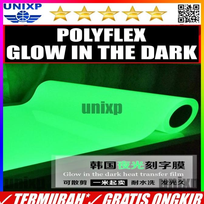 Polyflex Glow In The Dark Bahan Sablon Polyflex Pvc Poliflex Pvc