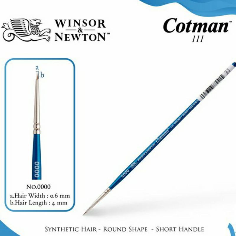

Winsor&Newton Cotman Brush Series 111 Size 1,00,000,0000