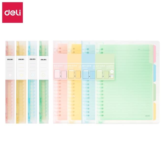 

TERLARIS DELI BUKU NOTEBOOK BINDER LOOSE LEAF A5/B5 60 HALAMAN QHA560 QHB560