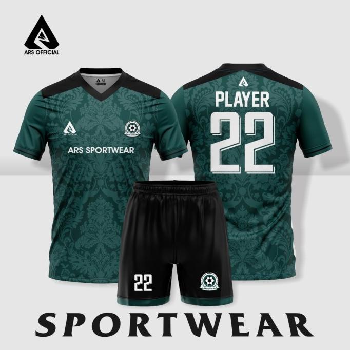 Jersey Futsal & Jersey Sepak Bola Printing Ars Batik Green