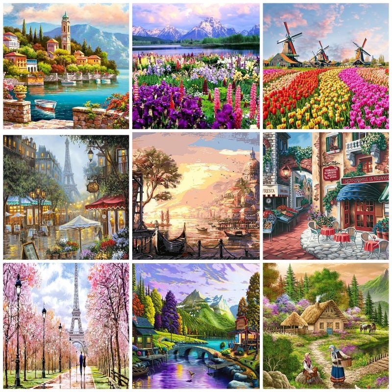 

Canvas Paint By Number Kit Digital Oil Painting Diy Paint By Number