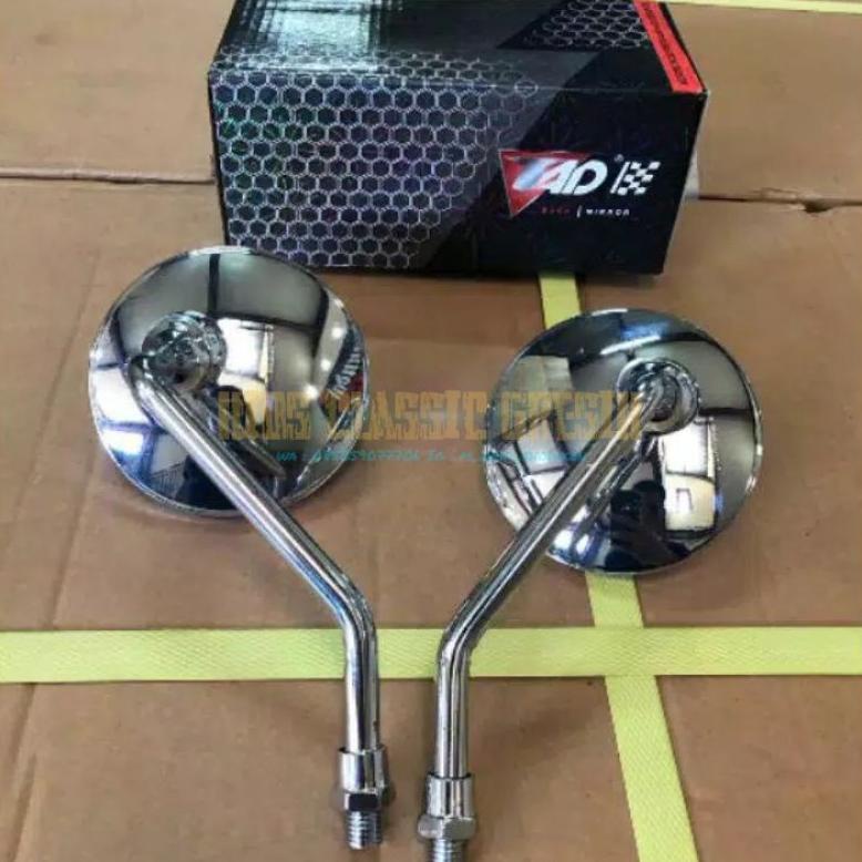 Bisa Cod Spion Retro Bulat Pendek Honda C70 C700 C800 S90 Supercup Cb Gl Mp Tiger Vario Beat Scoopy 