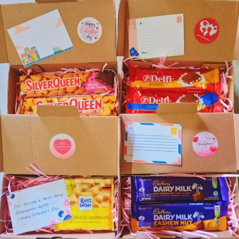 

MURAH Kado/Hampres/Gift Box Coklat Ulang Tahun, Graduation, Anniversary dll free ucapan Promo