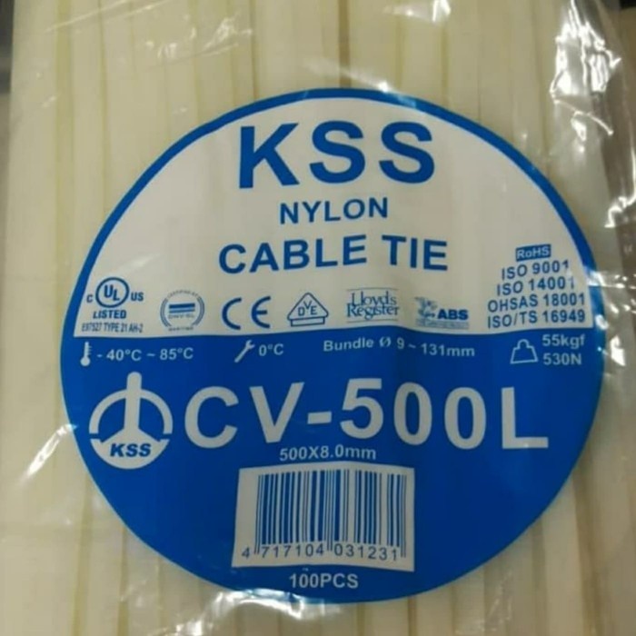 

[COD] Cable Ties Kss Cv500L/Kabel Ties 500X8 Kss/ Ties 50Cm Kss Cv-500L Terbaru