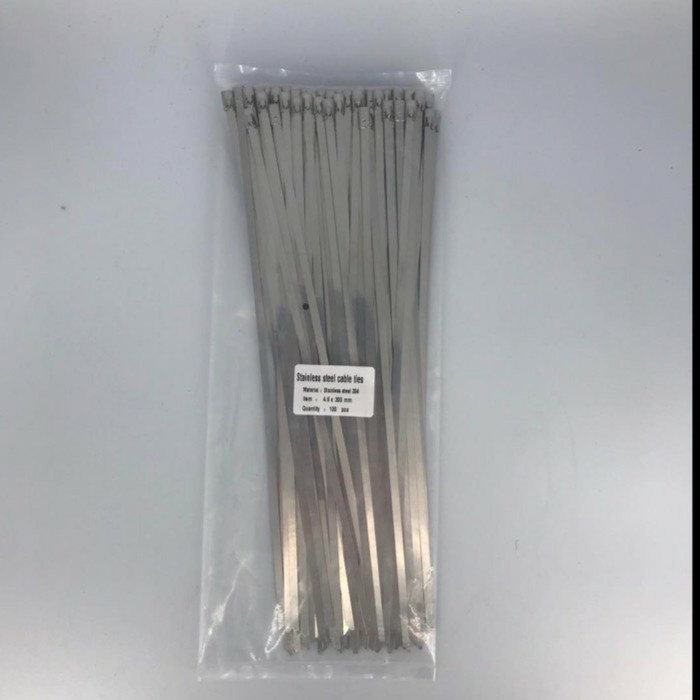 

[COD] Kabel Ties Stainless Steel 4.6X300Mm Isi 100Pcs Terbaru