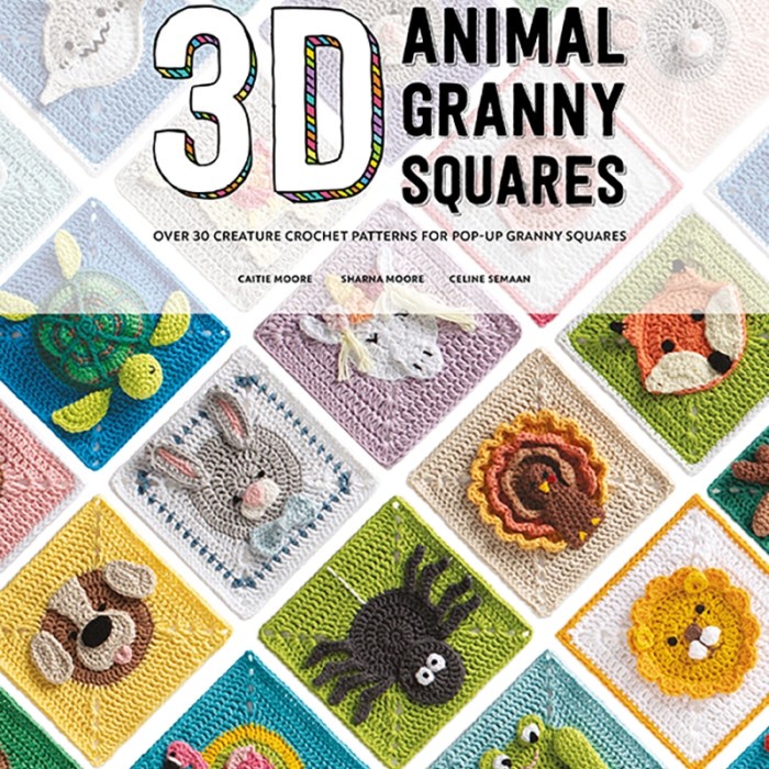 [COD] Buku 3D Animal Granny Squares Limited