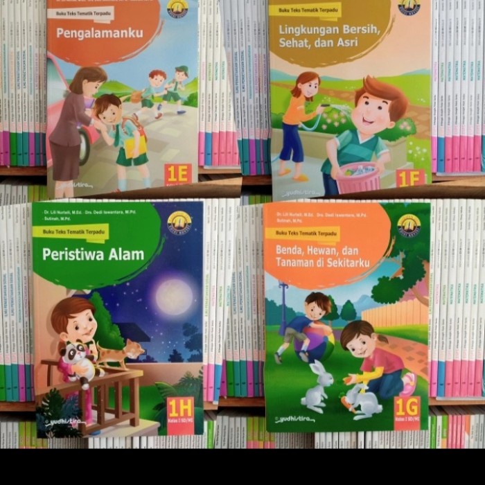 [New Ori] Buku Sd Teks Tematik Terpadu Kelas 1 E F G H Yudhistira Terbatas