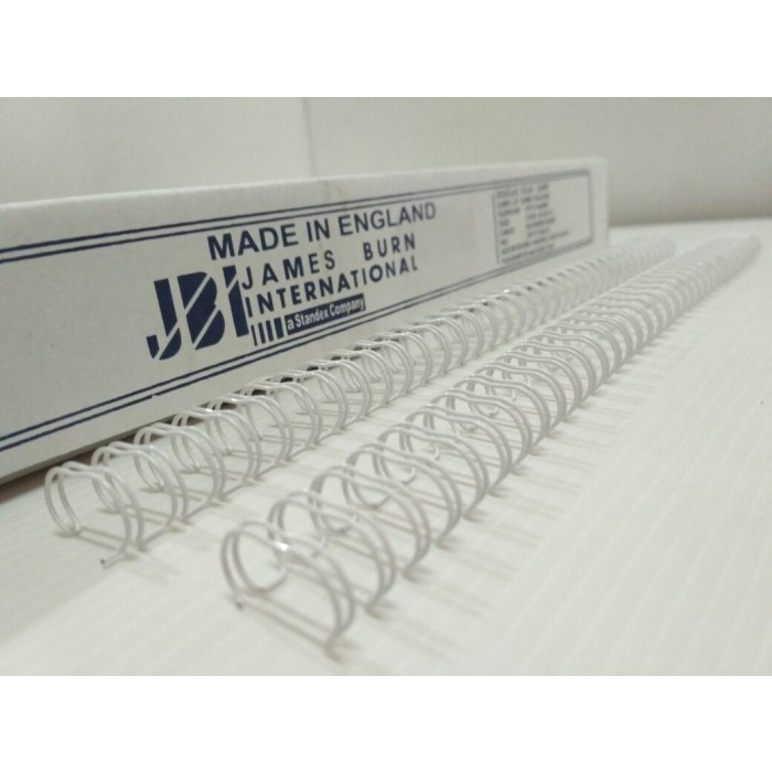 

JBI Spiral Jilid Kawat F4 3:1 No. 7 (7/16") - Putih ( Isi 100 Batang)