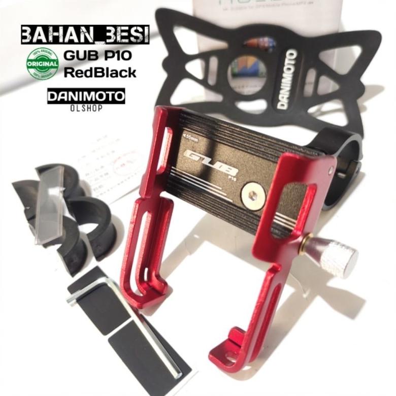 New! Danimoto GUB P10 Phone Holder Dudukan Ponsel HP Stang Spion Sepeda Motor Bahan Besi  Old Nmax V