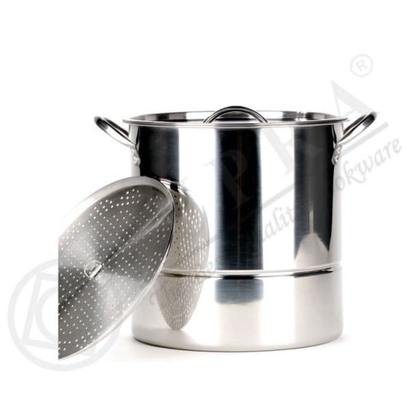 [Ori] Panci Stock Pot Wsp 40 Qt Supra Stainless Steel / Kukusan / Steamer Limited