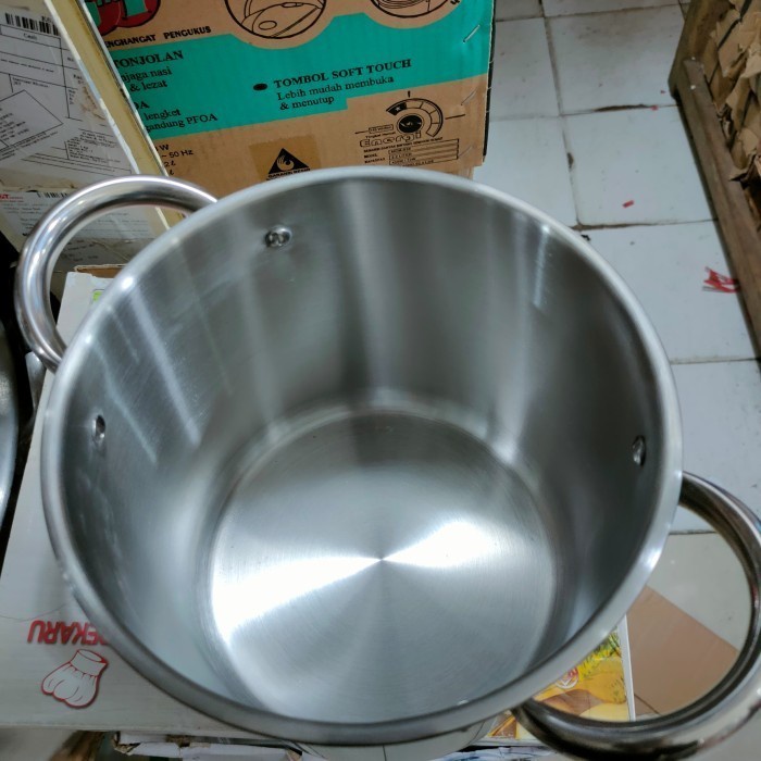 [Ori] Supra Stainless Steel Horekaru Pot 20 Qt Ukuran Panci Bottom Limited