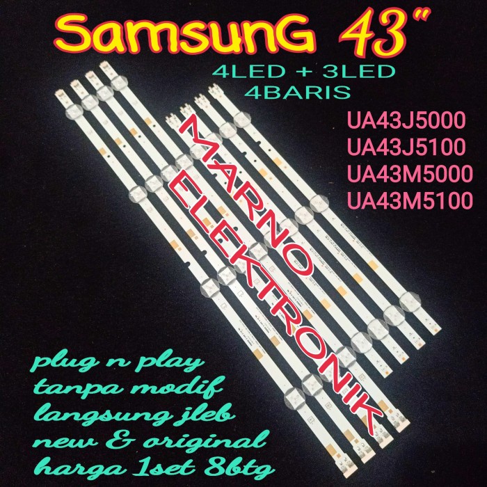 [Ori] Bl Backlight Led Tv Samsung Ua43M5100Ak Ua 43M5100 Ak Ua43M5100 Ak Terbaru