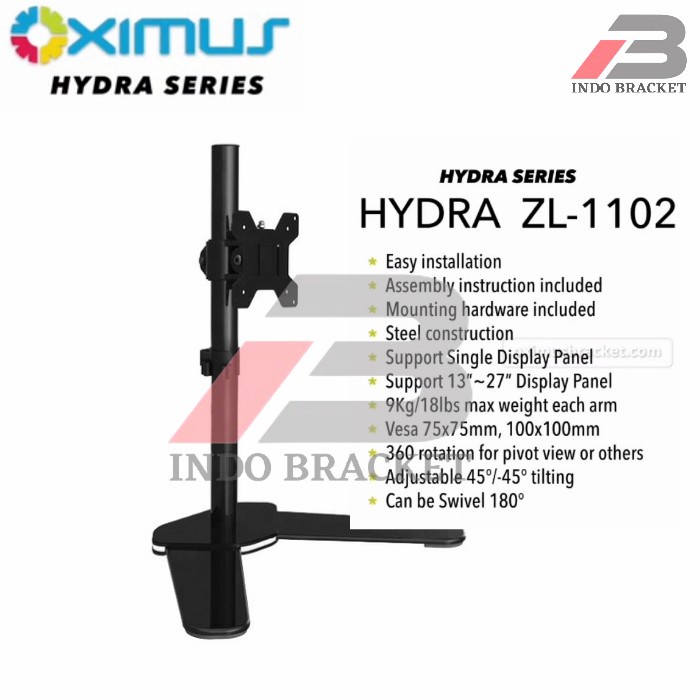 [Ori] Bracket Stand Meja Monitor Pc Komputer 14 - 27 Inch Max 30 Inch Diskon