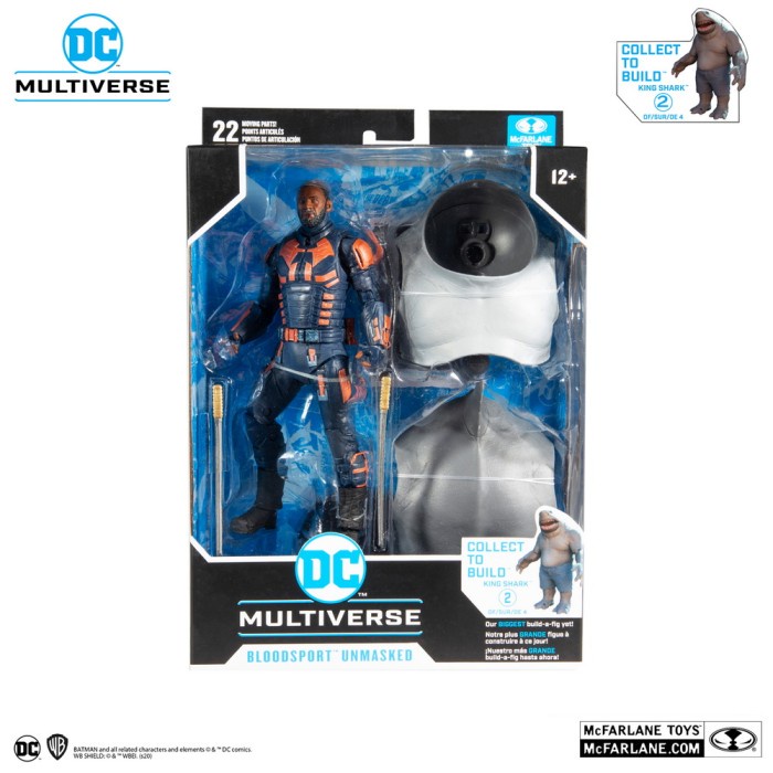 ✅Baru Mcfarlane Dc Multiverse Suicice Squad - Bloodsport Unmasked Limited