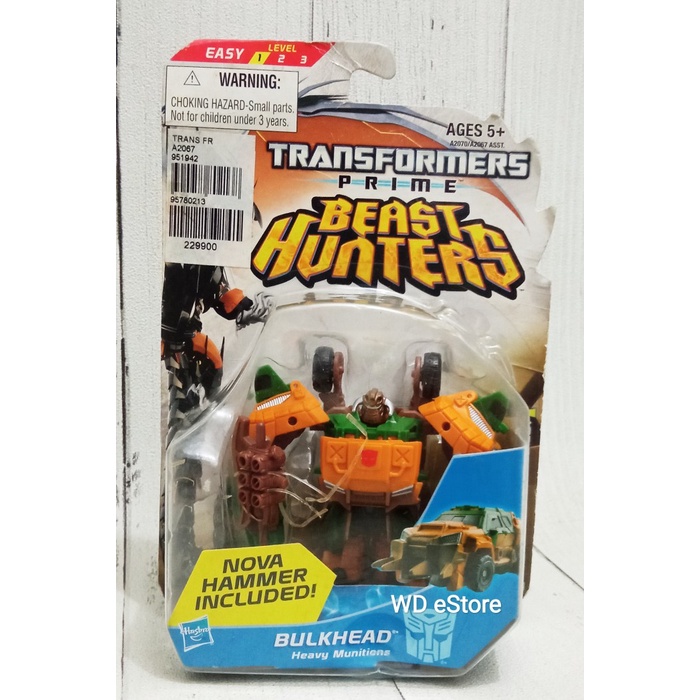 ✅Baru Hasbro Transformers Prime Beast Hunters Bulkhead Terbatas