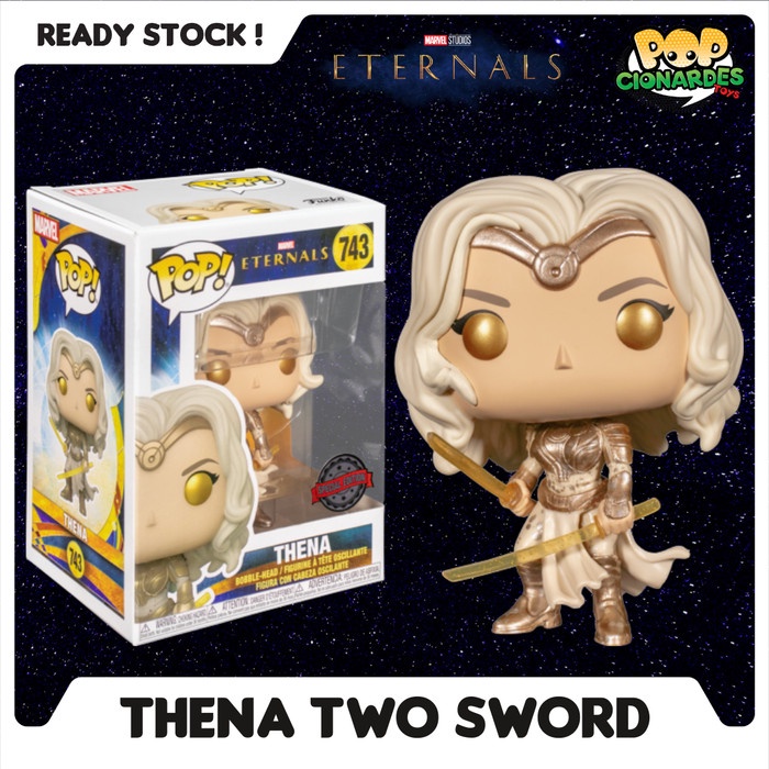 ✅Baru Funko Pop Marvel - Eternals 2021 - Thena With Two Swords Diskon