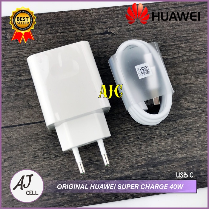 [Original] Huawei Charger Hw-100400E00 Supercharge With Cable Type-C Original 40W Terbatas