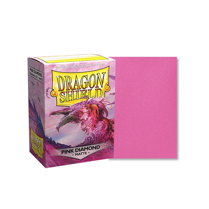✅COD Dragon Shield Pink Diamond Matte 100 Standard Size Card Sleeves Limited