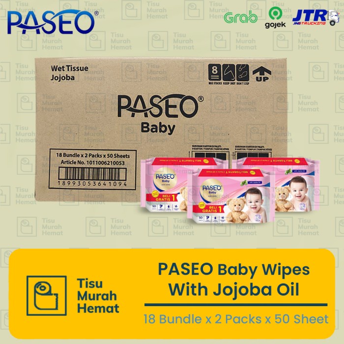 Indhy Tisu Kartonan Paseo Baby Jojoba, / Tisu Basah Grosir