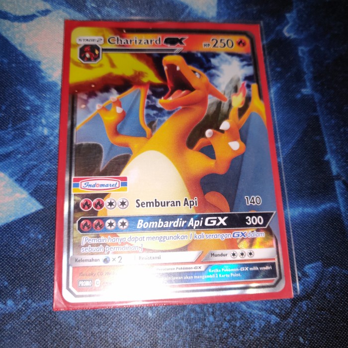 ✅COD Kartu Pokemon Tcg Id Indonesia Sm-P Charizard Gx Promo Indomaret Berkualitas