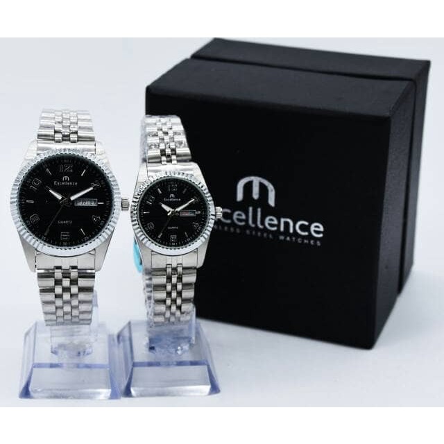 ✅New Ori Jam Tangan Couple Excellence 8509 B Terbatas