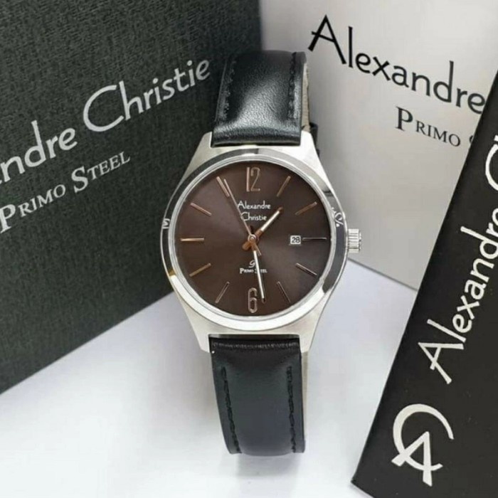 ✅New Ori Alexander Christie 1009 Silver Hitam Jam Wanita Original Terbaru
