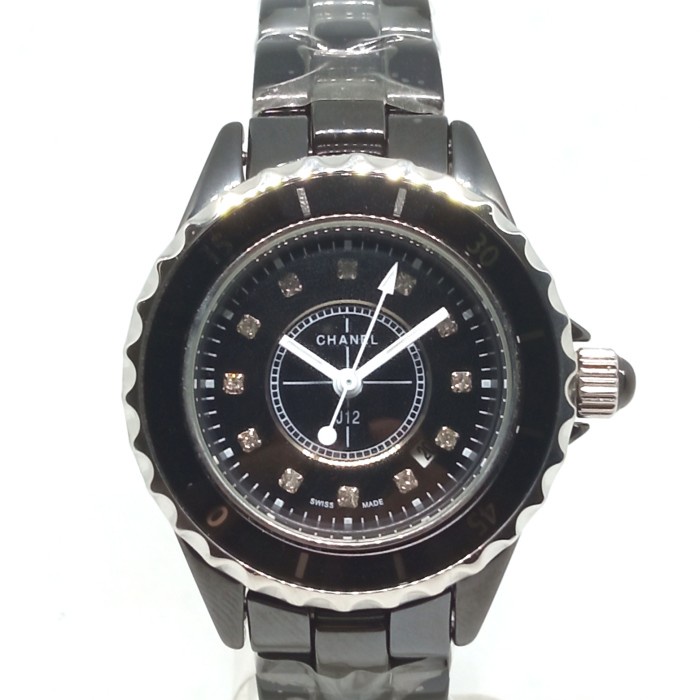 ✅New Ori Jam Tangan Wanita Keramik Hitam Tanggalan Limited
